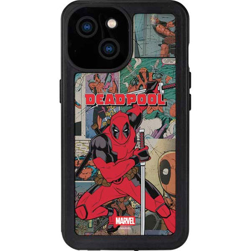 Marvel Deadpool Deadpool Collage iPhone 15 Waterproof Case